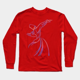 Energetic Dancing Sufi Long Sleeve T-Shirt